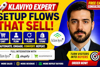 klaviyo email marketing setup flows abandoned cart win back shopify ecommerce