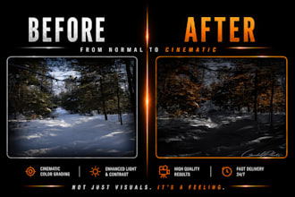 transform your photo into a dark cinematic look