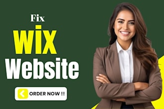 fix wix website bugs, layout responsive issues or wix studio errors