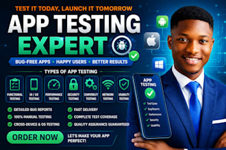 professional mobile and web app testing for android, ios and browsers