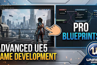 unreal engine game development, develop unreal engine game, ue5, 6 blueprints