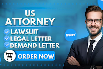 draft demand letter, settlement letter, and legal letter as a US attorney