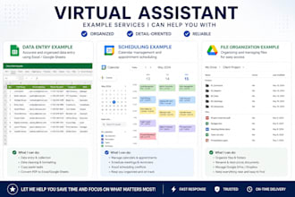 be your virtual assistant for admin tasks, data entry, and scheduling