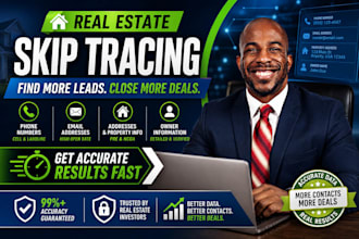 provide real estate skip tracing with accurate phone numbers