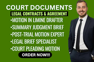 draft legal motion, pleading, court documents, motion to dismiss, case brief, ap