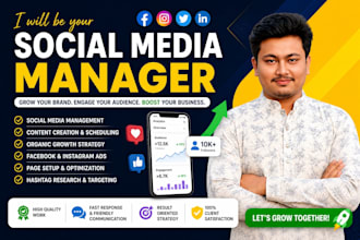 manage and grow your social media accounts organically