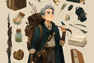 draw your dnd character and items