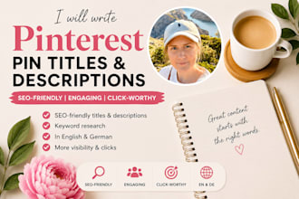 write pinterest pin titles and descriptions