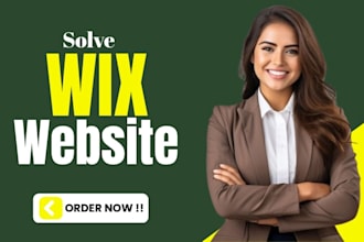 solve wix website problems, fix wix bugs, or optimize wix website professionally