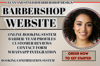 barbershop website barber website salon website hair salon website barber