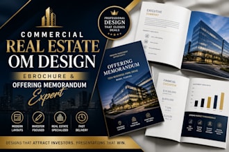 redesign design commercial real estate offering memorandum ebrochure or om