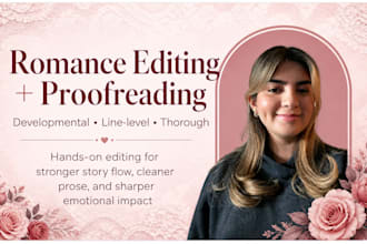 edit and proofread your romance manuscript