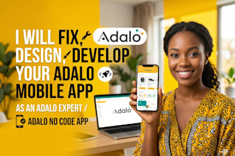 fix design develop your adalo mobile app as an adalo expert adalo no code app