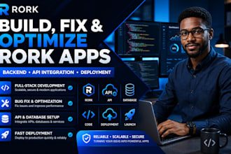 build, fix and optimize rork app with backend, api integration and deployment