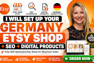 setup germany etsy shop, etsy digital product, etsy SEO listing, etsy listing