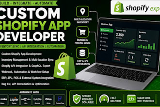 shopify app developer custom shopify app shopify api integration graphql webhook