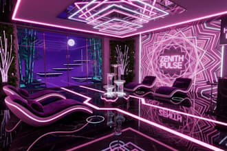 create custom vrchat world, vrc world, 3d environment vr world metaverse world