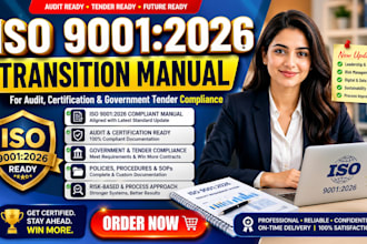 create iso 9001 iso 14001 iso 45001 manuals policies and procedures