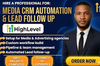 setup media crm automation bitrix24 gohighlevel zoho team scoro lead follow up