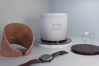 design the brand identity with 3d product visualization