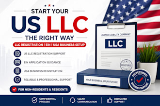 do US llc registration, ein, and USA business registration
