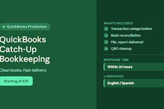 quickbooks catch up bookkeeping for your small business