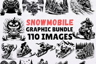 design sports snowmobiles logo for your company