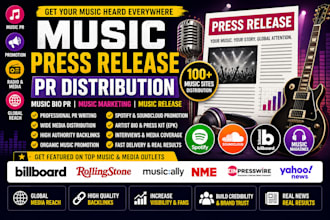 music press release pr distribution music bio pr music marketing music release