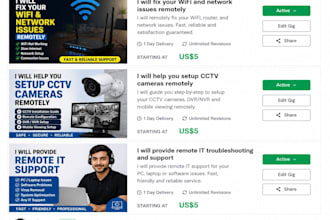 remotely setup cctv, it support and fix network issues