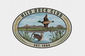 design thrilling logo for a duck club and waterfowl preserve