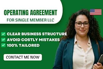 draft your single member llc operating agreement to avoid legal risks