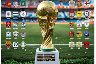 provide you a custom world cup 2026 printable poster