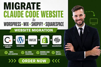 migrate claude code website to wordpress wix shopify squarespace migration