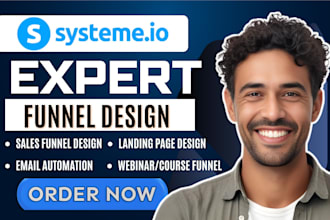 create systeme io website systeme io landing page systeme io sales funnel design
