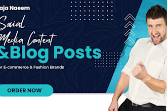 write social media content and blog posts for your ecommerce brand