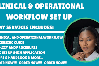 create all clinical and operational workflow for your group home, home care, llc
