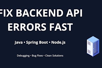 fix your backend API errors and debug your application fast