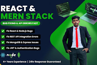 fix react bugs and integrate rest API in your mern stack app