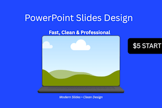 create a clean and professional powerpoint presentation
