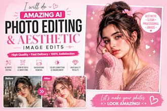 do amazing ai photo editing and aesthetic image edits