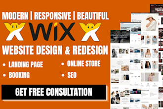 build wix website redesign wix site design revamp edit wix website landing page