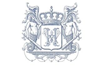 make a beautiful bishop crest, church seal logo or coat of arm