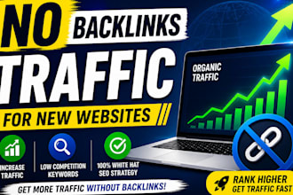 increase traffic for new website without backlinks