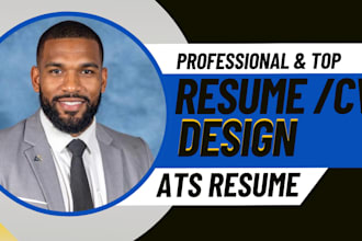 write and update ats resume, resume writing, cover letter and CV writing