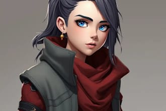 do semi realistic character design