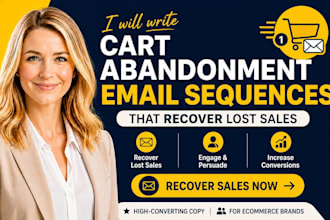 write abandoned cart email sequences that recover lost sales