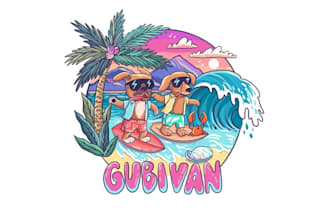 design unique travel van logo