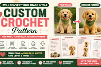convert your photo or image into a custom crochet pattern