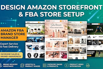 design amazon storefront ,amazon fba store setup, amazon fba brand store manager
