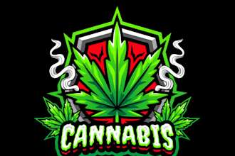 unique cannabis and medical logo